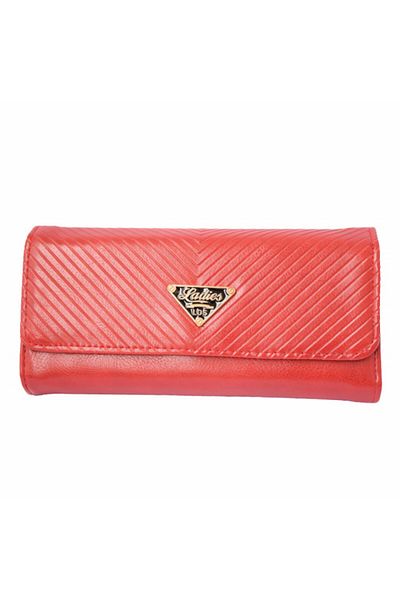 PUFO Portofel elegant de damă, Pufo Luxury, 20 x 10 cm, roșu