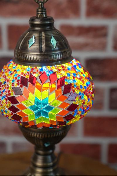 CYL Mosaic Patterned Authentic Dress - Table and Lampshade