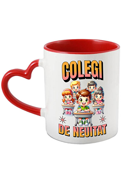 StoryGift Romania Cana cu Grup Elevi Veseli In Banci Scoala Text Colegi De Ne...