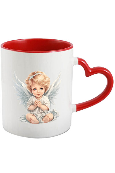 StoryGift Romania Cana Cu Un Copilas Vesel Cu Aripi De Ingeras | Par Blond | ...