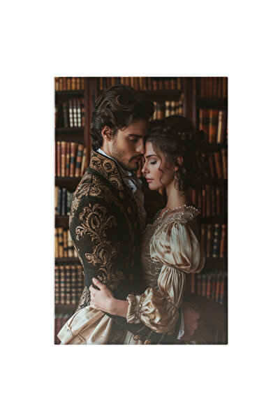 StoryGift Romania Tablou Canvas: Iubire Medievala, Doamna Eleganta In Rochie ...