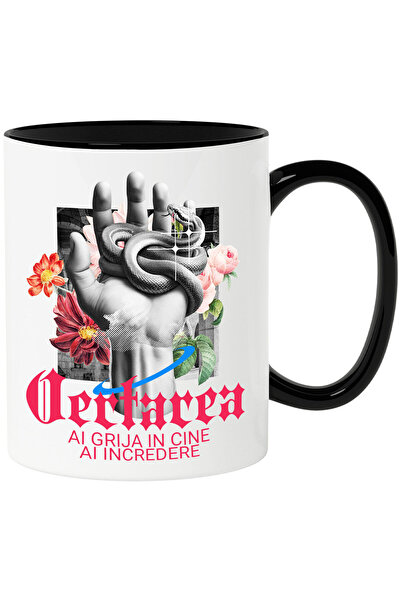 StoryGift Romania Cana Cu Mana Umana Sarpe Periculos Flori Colorate Text Iert...