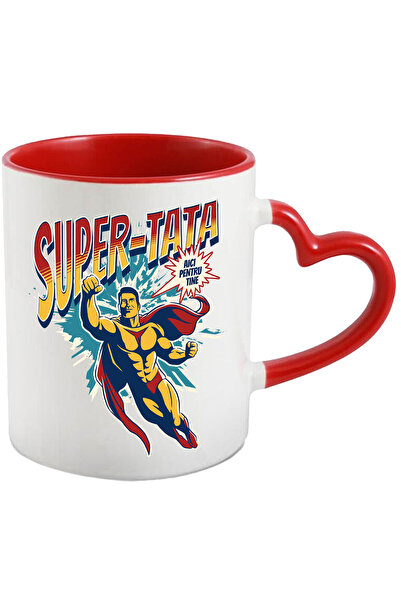 StoryGift Romania Cana cu Super Erou In Zbor Tata Fiu Familie Text Sunt Aici ...