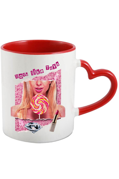 StoryGift Romania Cana Cu Mesaj In Engleza Boys Like Toys, Acadea, Diamant, R...