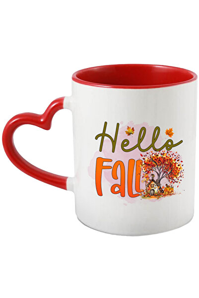 StoryGift Romania Cana Cu Mesajul "hello, Fall", Toamna, Ilustratie, Buna, Fu...