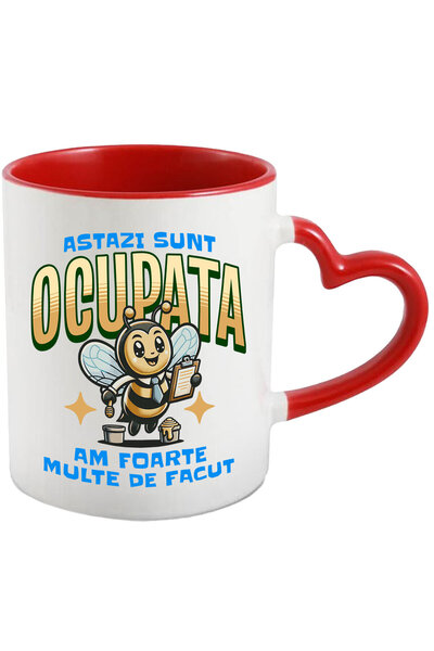StoryGift Romania Cana Cu Albina Cu Cravata Si Miere Text Haios Astazi Sunt O...