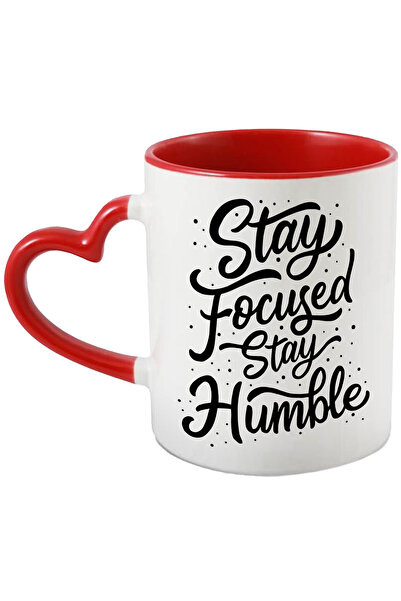 StoryGift Romania Cana Cu Mesaj In Engleza Stay Focused Stay Humble, Buline, ...