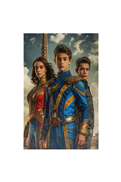 StoryGift Romania Tablou Canvas: Supereoi Doi Baieti Si O Fata Care Au Respon...