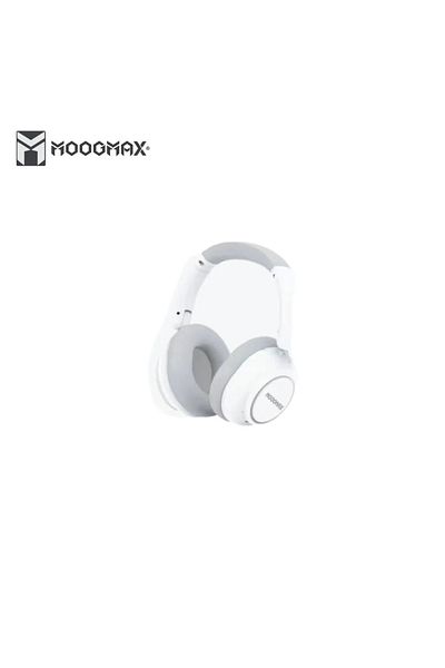MOOGMAX Moog Max Wireless Noise Cancelling Bluetooth Headphones, White