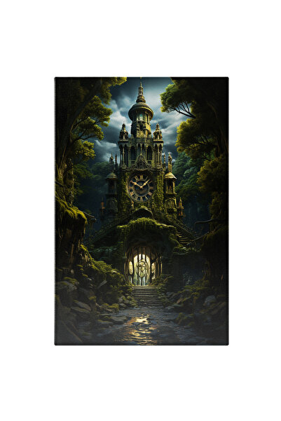 StoryGift Romania Tablou Canvas: View Castel Cu Ceas Parasit In Jungla Filme ...