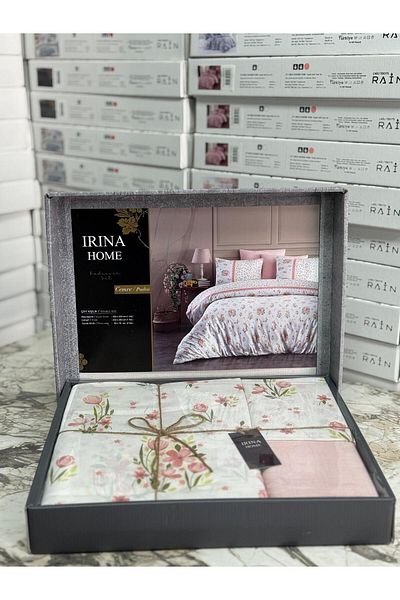 ÇAĞLI TEKSTİL Double Personality Bedding Set - Cemre Pudra