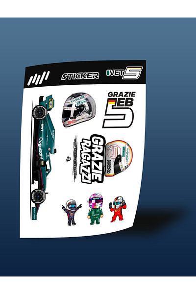 FNBX Sebastian Vettel Sticker