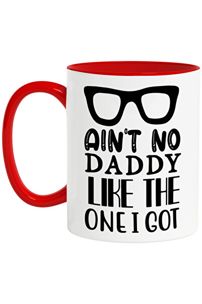 StoryGift Romania Cana Cu Ochelari Pentru Cei Care Se Mandresc Cu Ce Tata Au Cu Maner Rosu, Cu Maner Rosu Stg