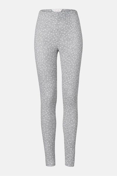 Tchibo Women Allover Print Pull On Leggings, Grey