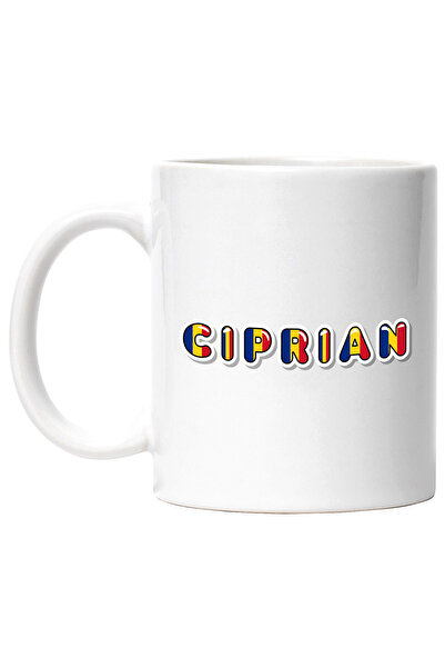 StoryGift Romania Cana Cu Numele Ciprian, Romania, Suporter, Steagul Romaniei...