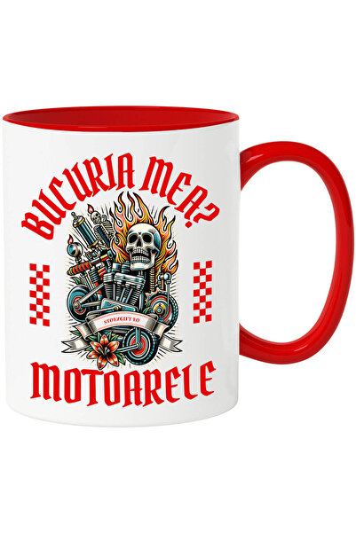 StoryGift Romania Cana Cu Motor Masina Craniu Elemente Mecanice Flacari Text ...