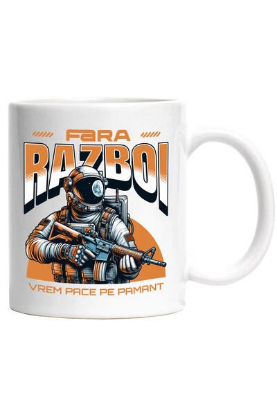 StoryGift Romania Cana Cu Astronaut Cu Armura Priveliste Luna Text Fara Razbo...