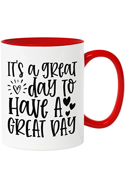 StoryGift Romania Cana Cu Inimioare Pentru Cele Care Au O Zi Superba Cu Maner...