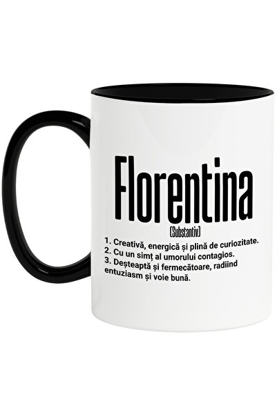 StoryGift Romania Cana Cu Numele Florentina, si Mesaj Motivational, Creativa,...