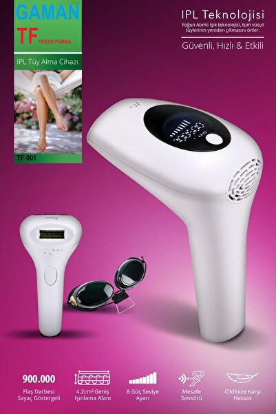 gaman IPL EPİLASYON Yoğun Atımlı 900.000 Atım Otomatik / Manuel 8 Kademeli Tü...