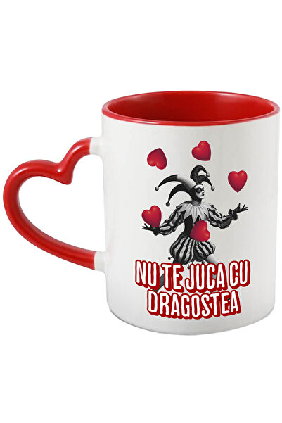 StoryGift Romania Cana Cu Clovn Jongland Cu Inimi Text Nu Te Juca Cu Dragoste...