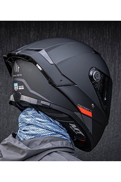 MT Helmets Thunder 4 Sv Solid kask (şeffaf vizörlü)