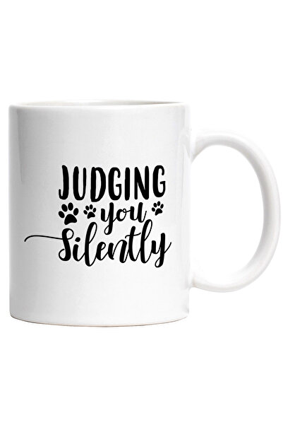 StoryGift Romania Cana Cu Labute Si Textul In Engleza "judging You Silently" ...