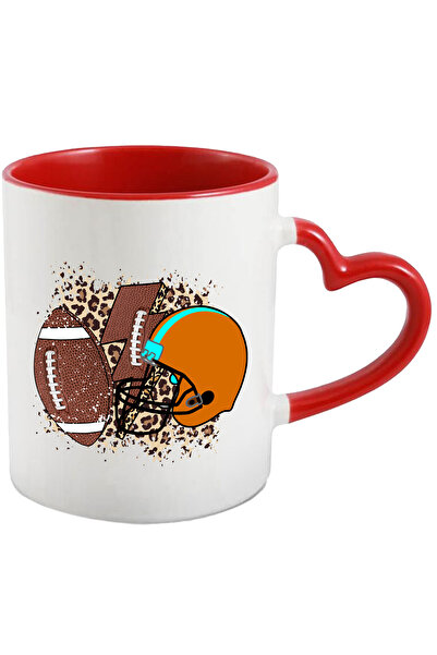 StoryGift Romania Cana Cu Minge De Fotbal American, Fulger, Casca, Ilustratie...