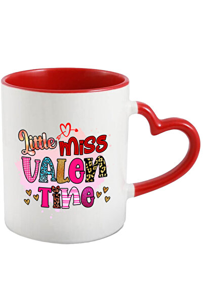 StoryGift Romania Cana cu mesajul "Little Miss Valen Tine", inimioare, Valent...