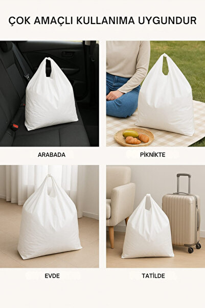 COLORPAK Atlet Poşet 50x90 Cm Jumbo Boy 5 Adet Kalın Sağlam Çok Amaçlı Taşıma Torbası