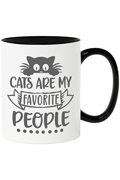 StoryGift Romania Cana Cu Mesajul "cats Are My Favorite People" - Pisicile Su...