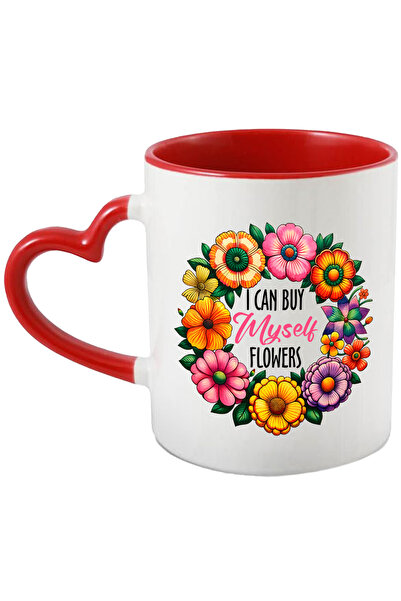 StoryGift Romania Cana Cu Mesajul "i Can Buy Myself Flowers", Ilustratie, Mot...