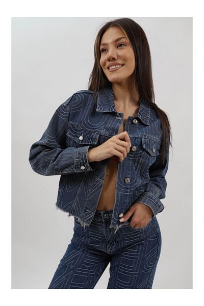 CHANGE OFF Geaca Denim Relaxit Fit Marquise Talie Unica Denim