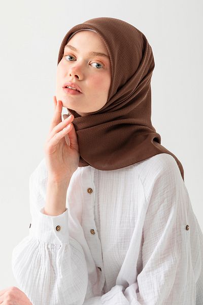 Wega Moda Βαμβακερό ζακάρ κασκόλ, φυσική και κομψή εμφάνιση, βαμβακερό κασκόλ ζακάρ, μαλακό βαμβακερό κασκόλ.