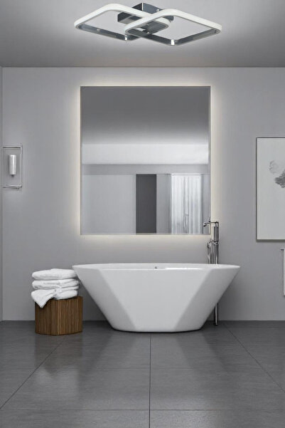 LEGACY Kira Modern Tasarım Krom Renk Salon - Mutfak - Hol Beyaz Led 2 Li Avize