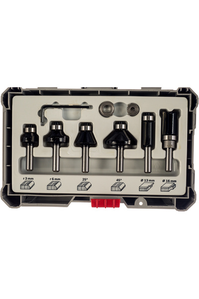 Bosch Freze Seti Karışık 8mm (6 PARÇA)