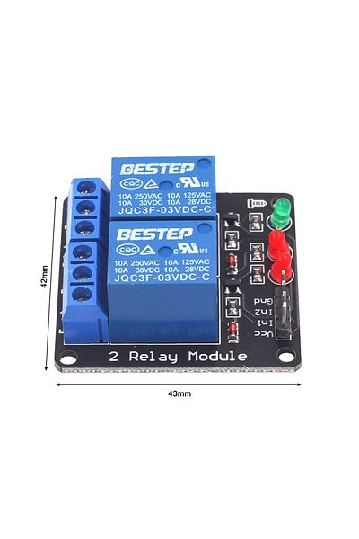 Gaqqee 2-channel Relay 3v 1/2/4 Channel Relay Module Low Level Triggered Luminous Relay Output Relay Module