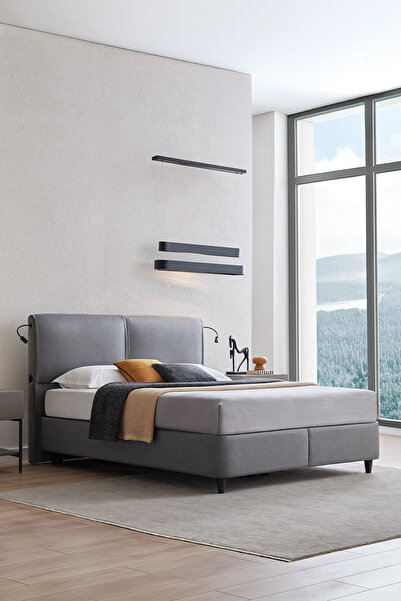 Yataş Adapt Rest 2'li Baza, Başlık Set - Gri