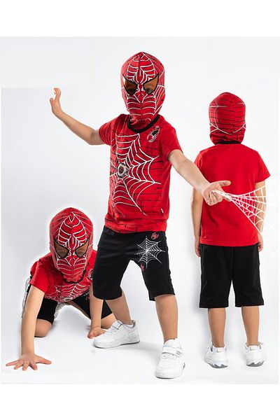 ETÇ BABY E.T.Ç Baby Boy's Lighted Spiderman Costume Double Shorts Suit