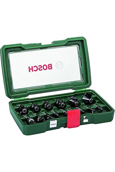 Bosch Freze Seti Şaftlı 15 Parça 8mm