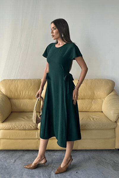 Paw Garage Γυναικείο καλοκαιρινό φόρεμα από ύφασμα Luna Belted Ayrobin