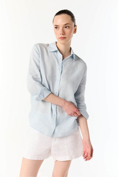 Mudo Regular Fit Long Sleeve Linen Shirt