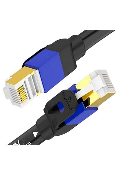 Ofnpftth Cablu Ethernet Cat7 OFNPFTTH, nailon, albastru, 2 m