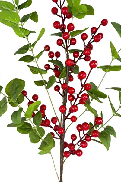 Nettenevime Yapay Çiçek Okaliptus ve Kokina 90cm Uzun Dal