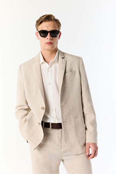 Mudo Regular Fit Linen Jacket