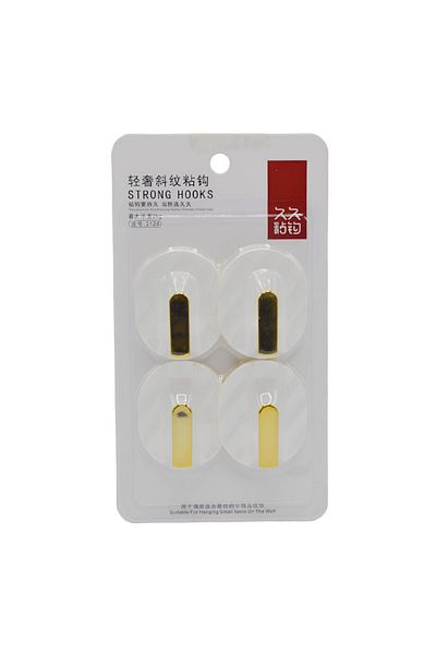 Generic Multi-purpose wall hook - 4 heavy-duty pieces