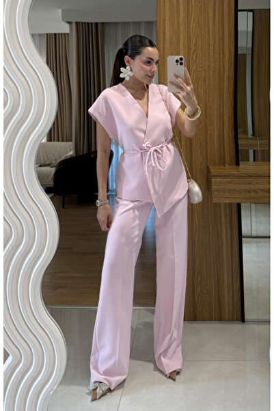 My Blog بدلة بنطلون سترة جوانا وردي - 9567