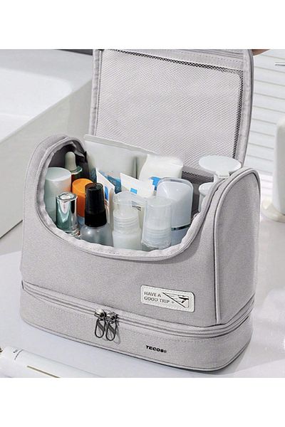 TECOS Unisex Travel Textile Bag for Carrying Cosmetic Items,®, Dimensions 25* 11* 20 Cm