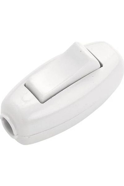 Ledarmy White on Off Switch 6A 250V Practical Electrical Push Button