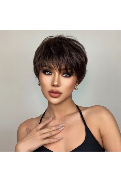 animis beauty Peruca scurta SATEN, Animis Beauty ®, fibra sintetica cu aspect...